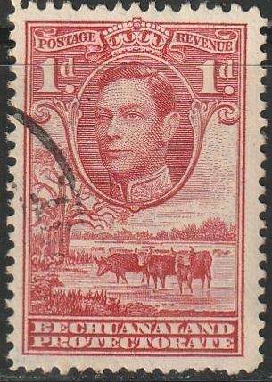 BECHUANALAND 1938 -1944 King George VI and Landscape ULH SG 119