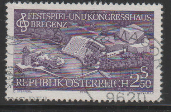AUSTRIA 1979 Festival and Congress Hall in Bregenz UNH SG 1852