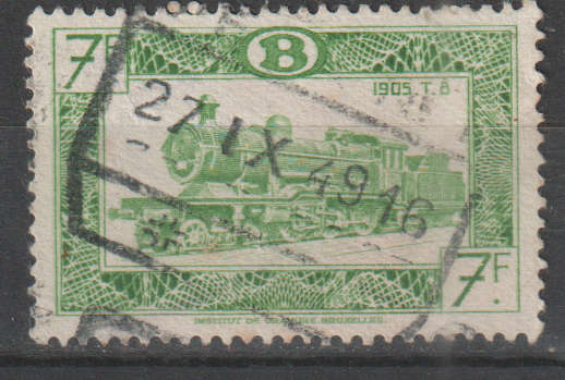 THEMATIC RAIL PARCEL STAMPS BELGIUM ULH