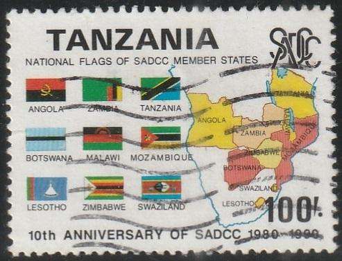 TANZANIA 1990 The 10th Anniversary of Southern African Development Coordination ConferenceVFU SG 764