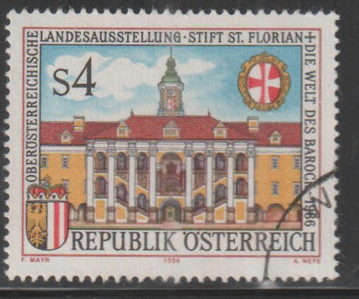 AUSTRIA 1986 Upper Austrian Provincial Exhibit in the Augustinian Monastery of St. FloriaUNH SG 2091
