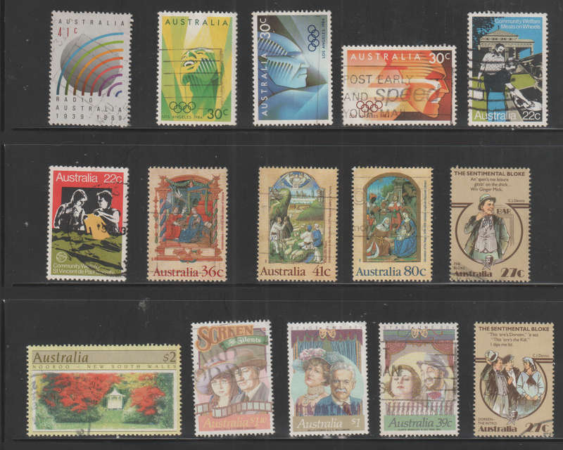 AUSTRALIA SELECTION BID PER STAMP TO TAKE ALL CARD EXCLUDED