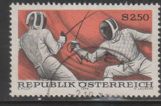 AUSTRIA 1974 Sports - Fencing UNH SG 1709