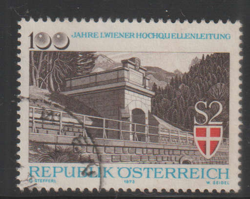 AUSTRIA 1973 The 100th Anniversary of Vienna's First Fresh Water Aqueduct UNH SG 1674