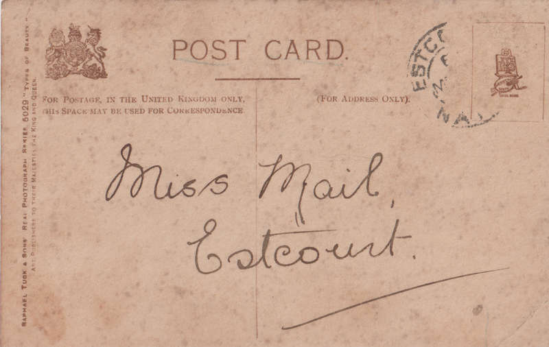 VINTAGE USED POST CARD