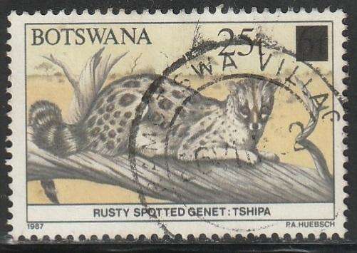BOTSWANA 1992 Animals of Botswana Stamps of 1987 Surcharged ULH SG 727