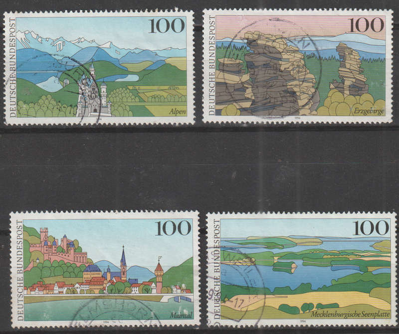 GERMANY 1994 Landscapes ULH SG 2585-8
