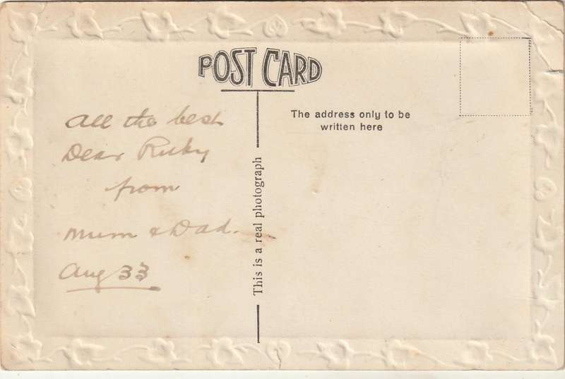 USED REAL PHOTOGRAPH POST CARD