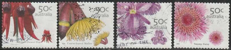 AUSTRALIA 2005 Australian Wildflowers UNH SG 2530-3