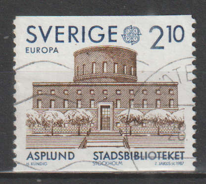 SWEDEN 1987 EUROPA Stamps - Modern Architecture ULH SG 1348
