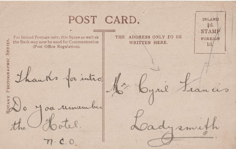 VINTAGE USED POST CARD