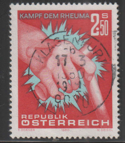 AUSTRIA 1980 The Fight Against Rheumatism UNH SG 1863