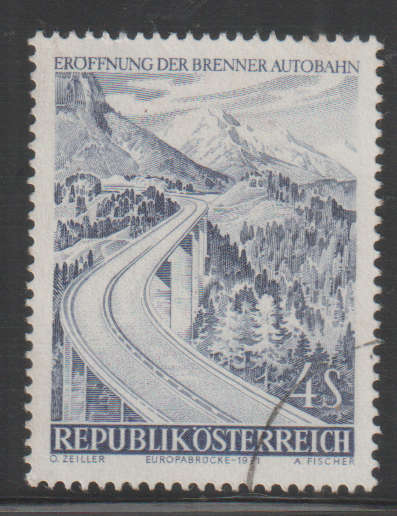 AUSTRIA  1971 The Brenner Highway UNH SG 1622