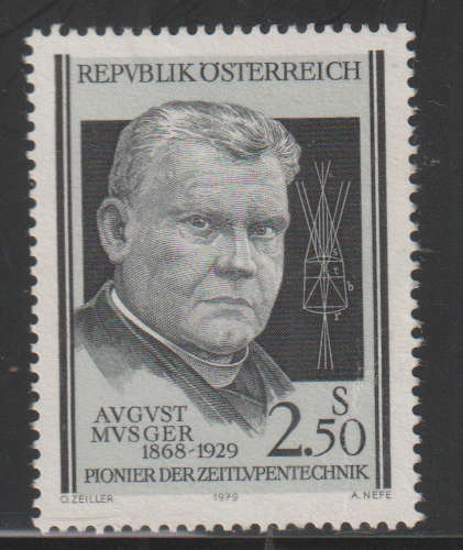 AUSTRIA 1979 The 50th Anniversary of the Death of August Musger UNH SG 1858