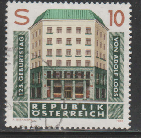 AUSTRIA 1995 The 125th Anniversary of the Birth of Adolf Loos UNH SG 2390