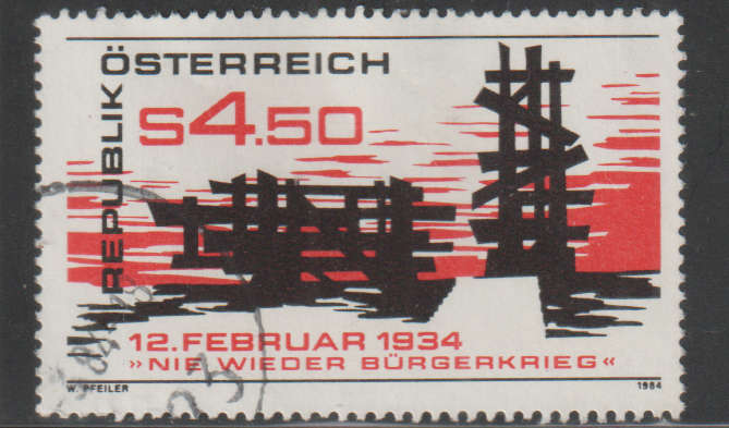 AUSTRIA 1984 Civil War Never Again UNH SG 1990