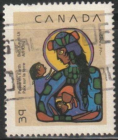 CANADA 1990 Christmas - Native Art ULH SG 1406