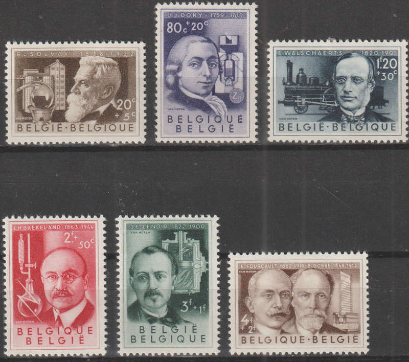 BELGIUM 1955 Belgian Inventors MM SG 1561-6