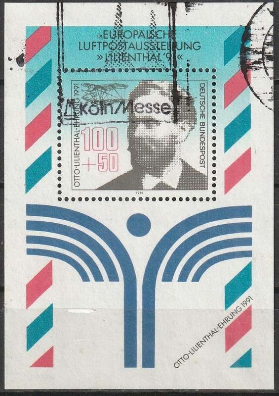 GERMANY 1991 Airmail Exhibition "LILIENTHAL '91" UNH SG MS2408