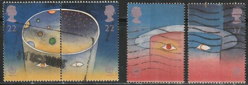 GB 1991 EUROPA Stamps - European Aerospace ULH SG 1560-3