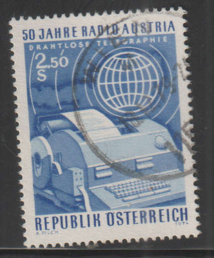 AUSTRIA 1974 The 50th Anniversary of Radio Austria UNH SG 1694