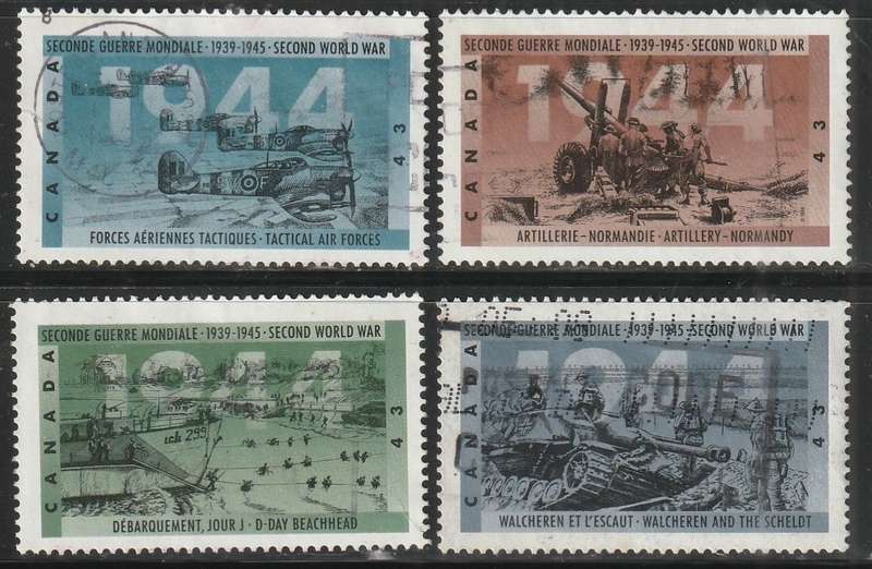 CANADA 1994 The 50th Anniversary of Second World War  ULH SG 1621-4