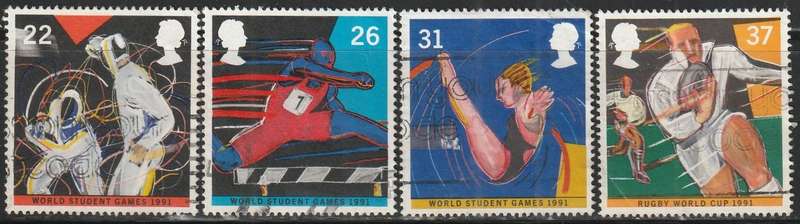 GB 1991 World Student Games ULH SG 1564-7
