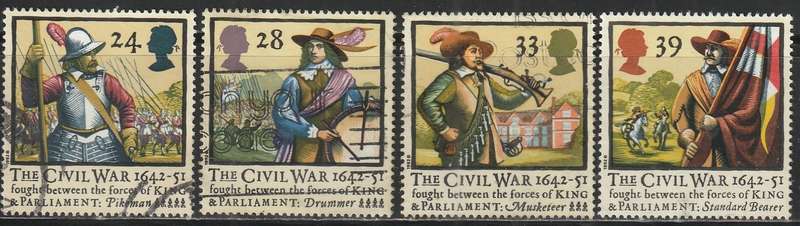 GB 1992 The 350th Anniversary of the English Civil War ULH SG 1620-3
