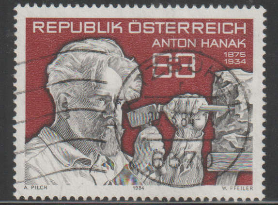 AUSTRIA 1984 The 50th Anniversary of the Death of Anton Hanak UNH SG 1988
