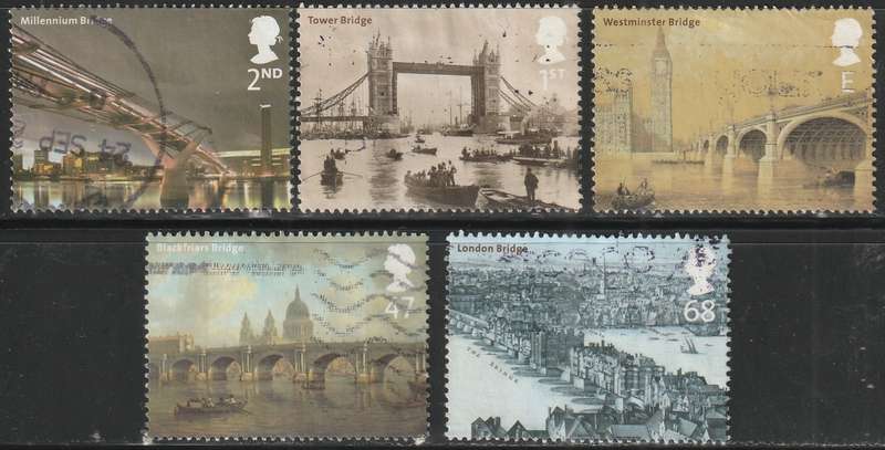 ENGLAND 2002 Bridges of London ULH SG 2309-13