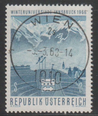AUSTRIA 1968 University Winter Games in Innsbruck 1968 UNH SG 1516