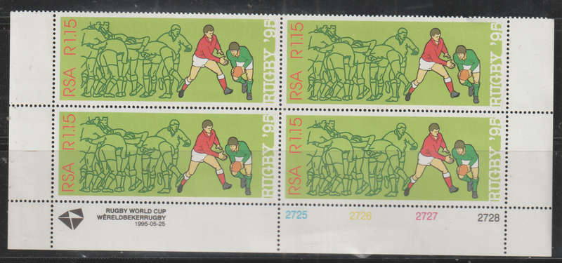 SOUTH AFRICA 1995 World Cup Rugby Championship, South Africa UMM BLOCK SACC 899