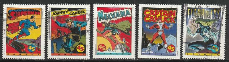 CANADA 1995 Comic Book Superheroes ULH SG 1661-5