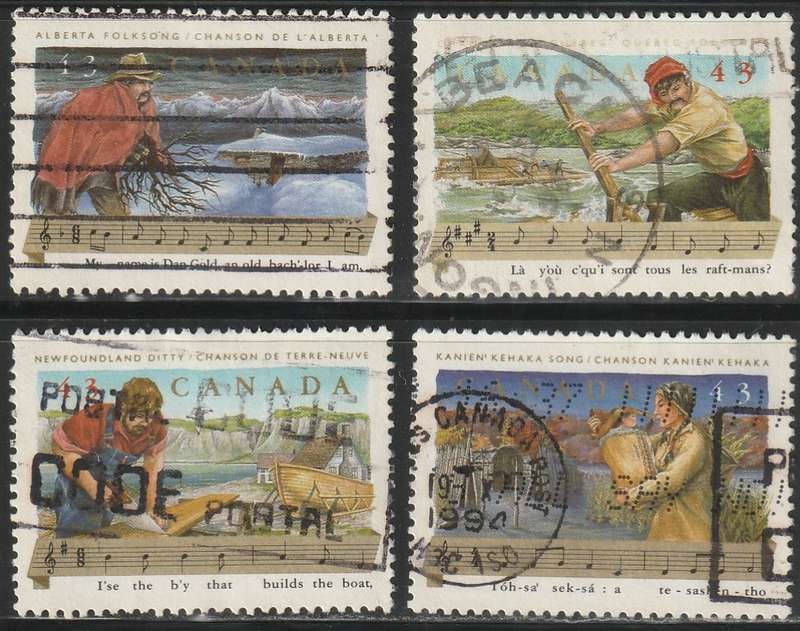 CANADA 1993 Folk Songs ULH SG 1564-7