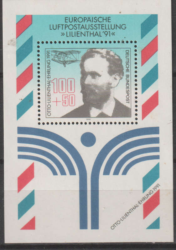 GERMANY 1991 Airmail Exhibition "LILIENTHAL '91" ULH SG 2408
