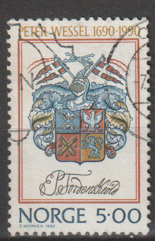 NORWAY 1990 The 300th anniversary of the Birth of Peter Wessel UNH SG 1080
