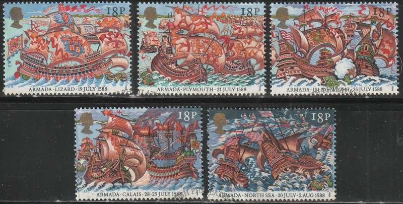 GB 1988 The 400th Anniversary of the Spanish Armada ULH SG 1400-4