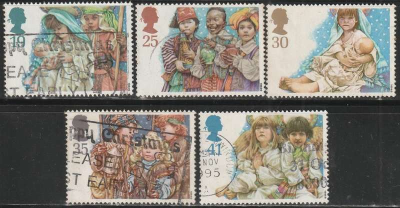 GB 1994 Christmas Stamps ULH SG 1843-7
