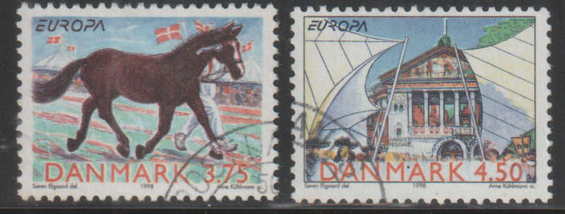 DENMARK 1998 EUROPA Stamps - Festivals and National Celebrations ULH SG 1146/7