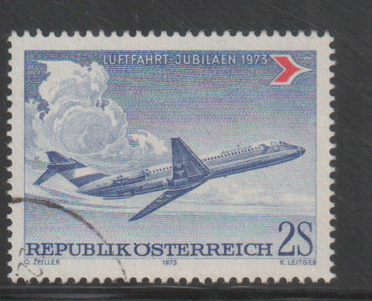 AUSTRIA 1973 Aviation Anniversary 1973 UNH SG 1658