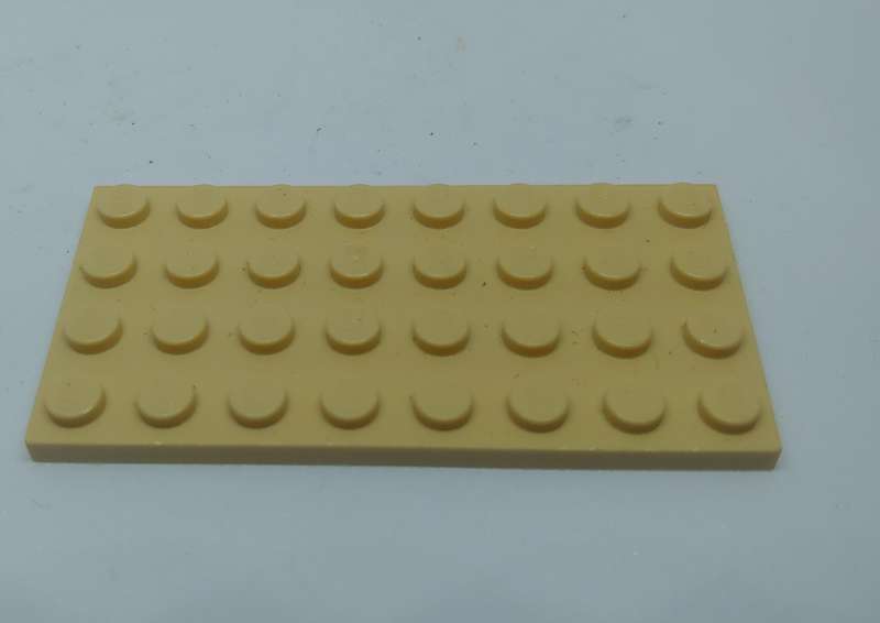 LEGO PLATE (U) 4X8 TAN PLATE