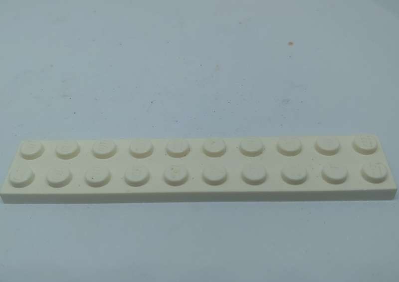 LEGO PLATE (U) 2X10 WHITE PLATE