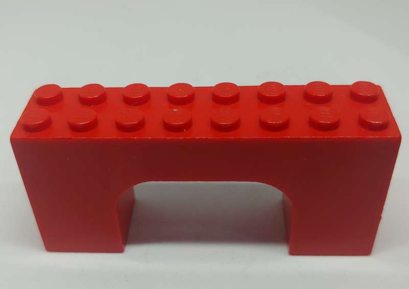 LEGO (U) 2X8X3.5 ARCH RED