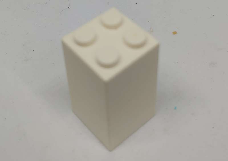 LEGO (U) 2X2X4 WHITE BRICK