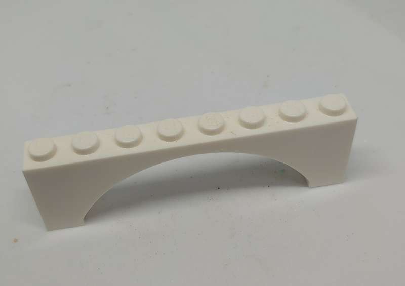 LEGO (U) 1X8X2 WHITE ARCH