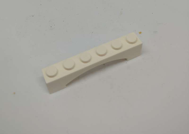 LEGO (U) 1X6X1 WHITE ARCH