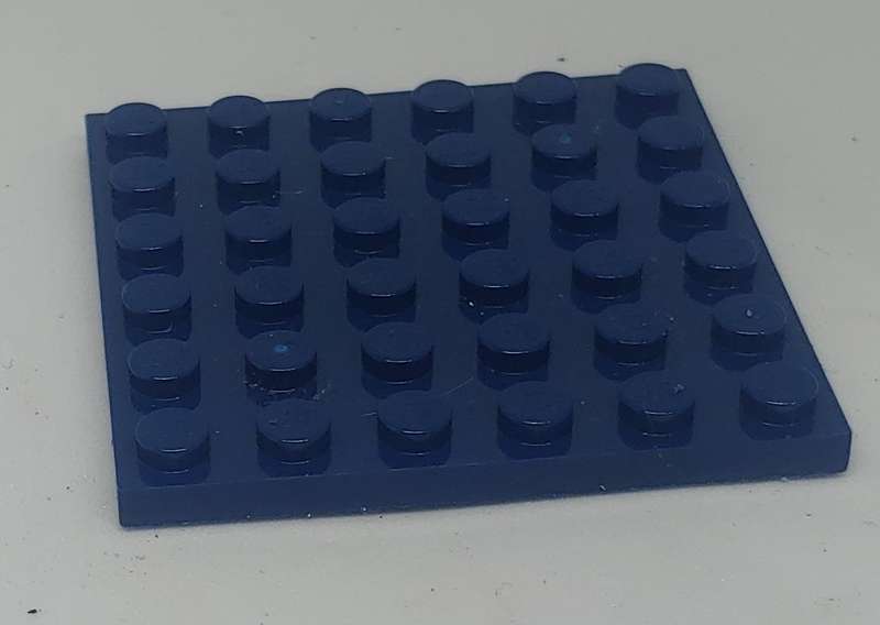 ORIGINAL LEGO (U) 6X6 PLATE NAVY BLUE