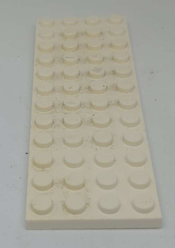 ORIGINAL LEGO (U) 4X12 PLATE WHITE