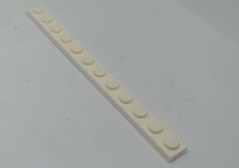 Lego (U) ~ Plate 1 x 12 ~ [WHITE]