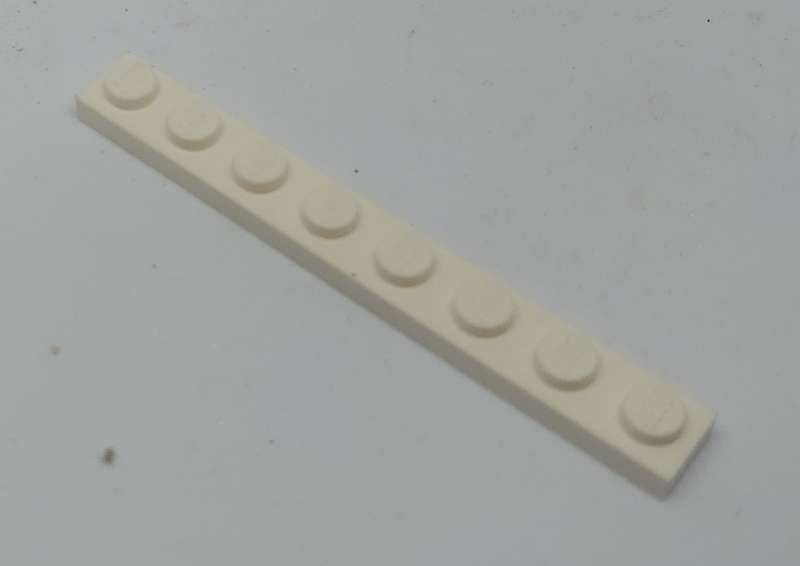 Lego (U) ~ Plate 1 x 8 ~ [White]